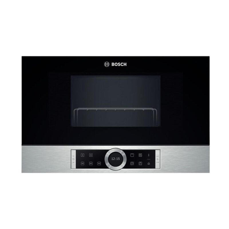 Image of Bosch - BEL634GS1 Serie 8 Forno a Microonde da Incasso Capacita' 21 Litri Potenza 900 w Display tft Acciaio Inox