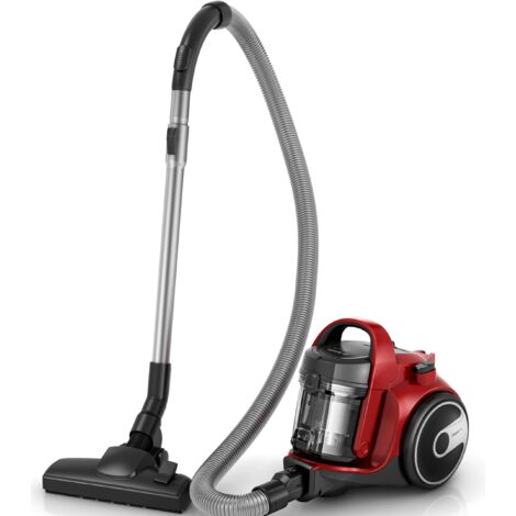 Bosch BGC05AAA2 Aspirapolvere a Traino Senza Sacco con Filtro Igienico PureAir, Design Compatto, Potente, Rosso