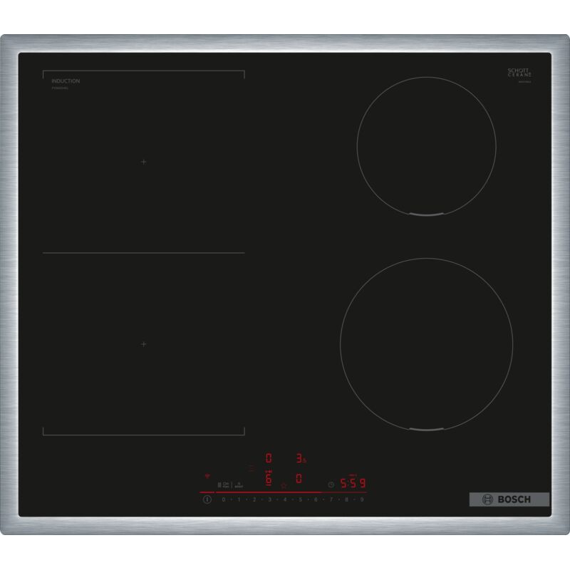 BOSCH  serie 6 pvs645hb1e plaque noir int&eacute;gr&eacute; 60 cm plaque avec zone &agrave; induction 4 zone(s) 