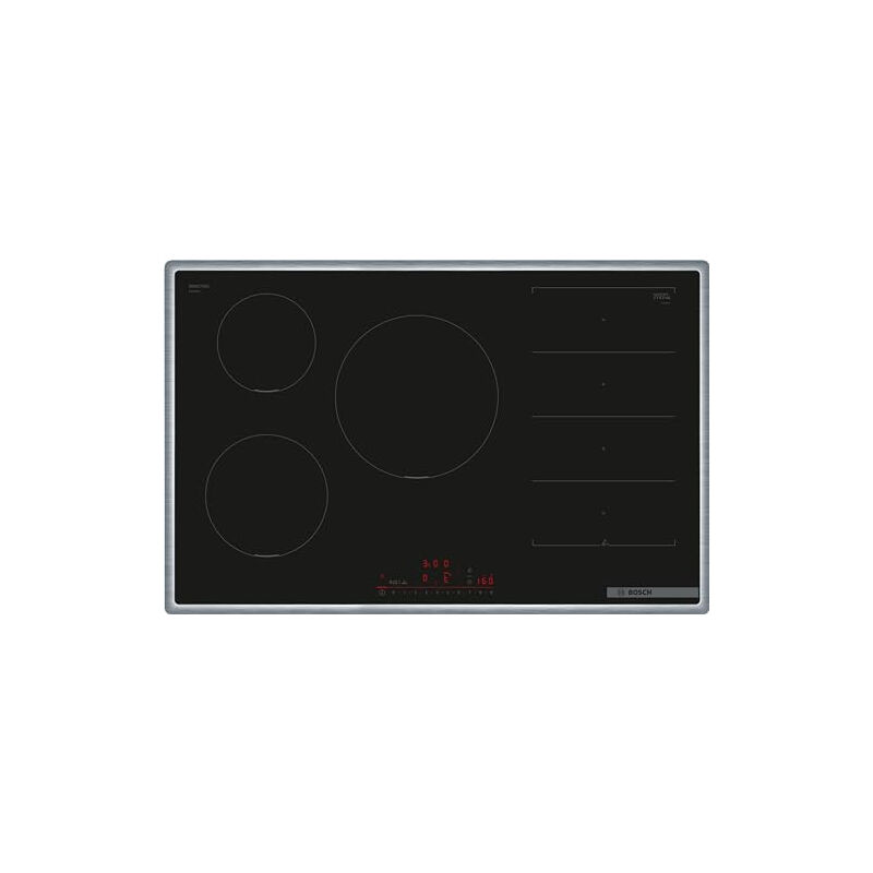 BOSCH Bosch PXV845HC1E Série 6 Plaque de cuisson intelligente à induction (autosuffisante), 80 cm de large, espace libre, zone de cuisson à induction