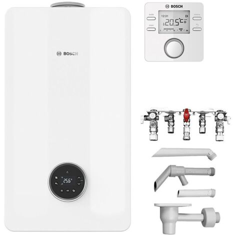 Bosch Brennwert-Standardpaket Condens Bopa ST GCC53-003, 20/30kW, Kombi, Regler CR 120, Montageplatte 1660