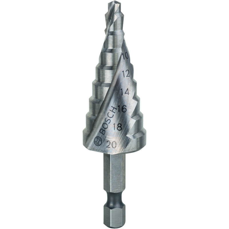 

2608597524 Broca escalonada HSS 4 - 20 mm 1/4, 70,5 mm - Bosch