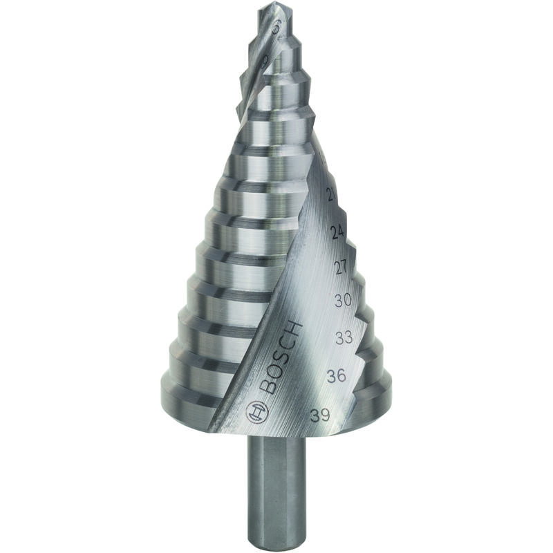 

2608597521 Broca escalonada HSS 6 - 39 mm 10,0 mm 93,5 mm - Bosch