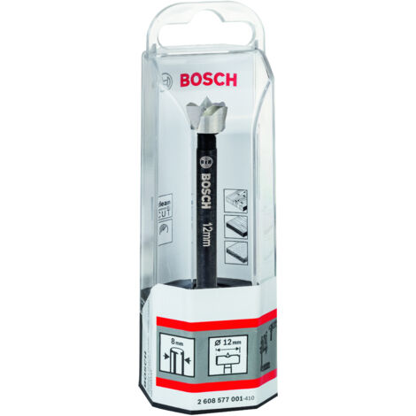 BOSCH - Broca fresadora madera, 12 12x90, d 8, toothed-edge