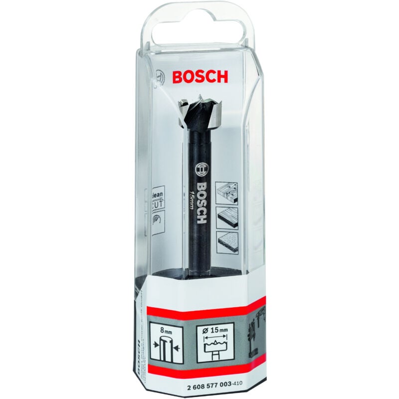

BOSCH 2608577003 Broca fresadora madera, 15 15x90, d 8, toothed-edge