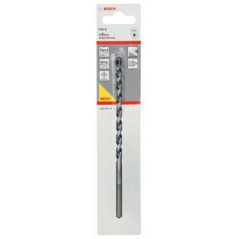 bosch broca hormigon cyl-5 longlife 6x100x150 mm 2 608 588 145