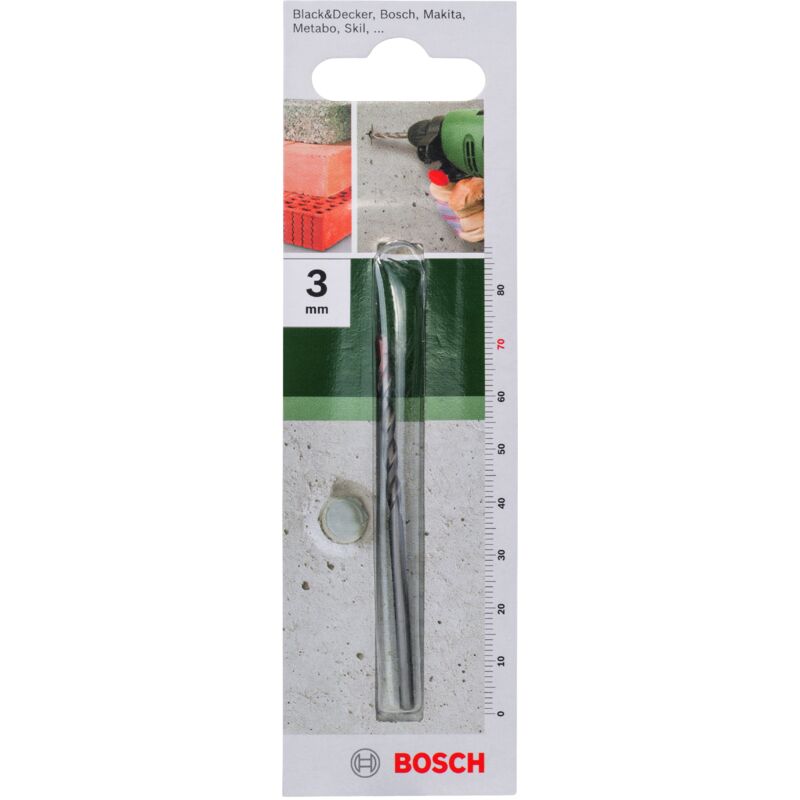 

BOSCH 2609255400 Broca para hormigón ISO 5468 Ø 3,0 mm- L- 70 mm