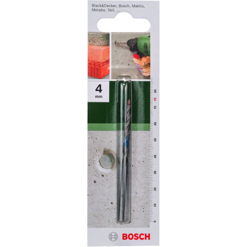 

BOSCH 2609255401 Broca para hormigón ISO 5468 Ø 4,0 mm- L- 75 mm