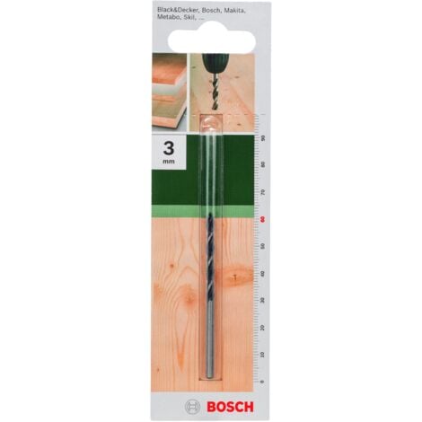 BOSCH - Brocas helicoidales para madera D= 3,0 mm- L= 60 mm