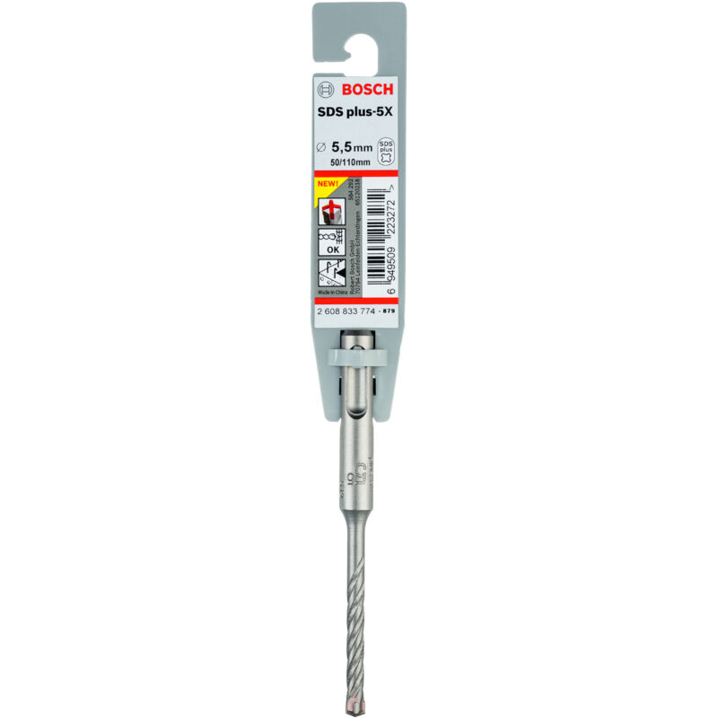 

BOSCH 2608833774 Brocas martillos perforadores SDS-plus-5X 5,5 x 50 x 110mm