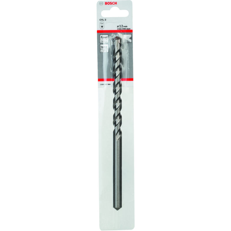 

2608597684 Brocas para hormigón CYL-3 12 x 150 x 200 mm d 10 mm - Bosch