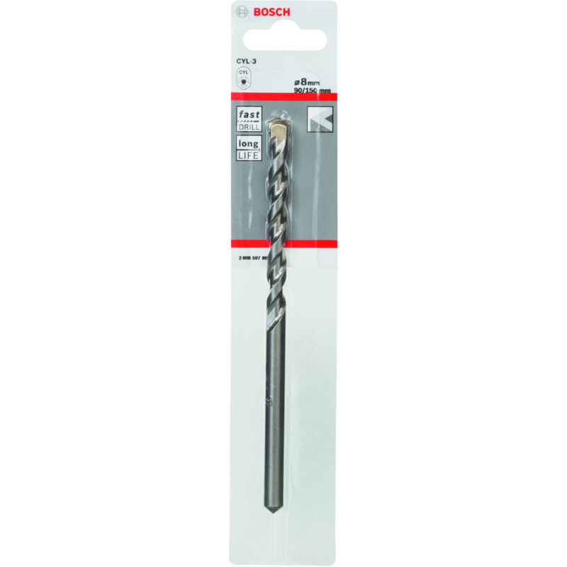 

BOSCH 2608597898 Brocas para hormigón CYL-3 8 x 90 x 150 mm d 7,5 mm