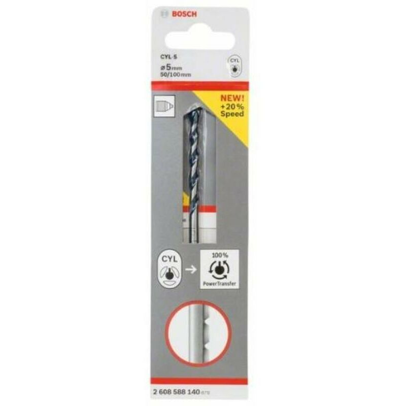 

bosch broca cyl-5 5x 50x100 mm 2 608 588 140 - Mibricotienda