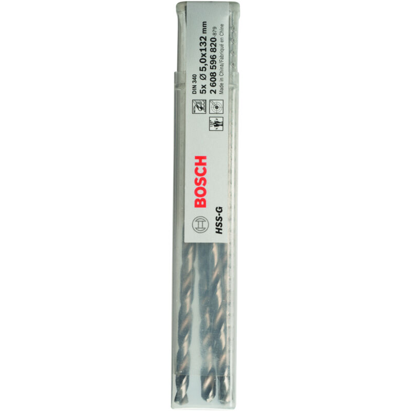 

2608596820 Brocas para metal HSS-G, DIN 340 5 x 87 x 132 mm - Bosch