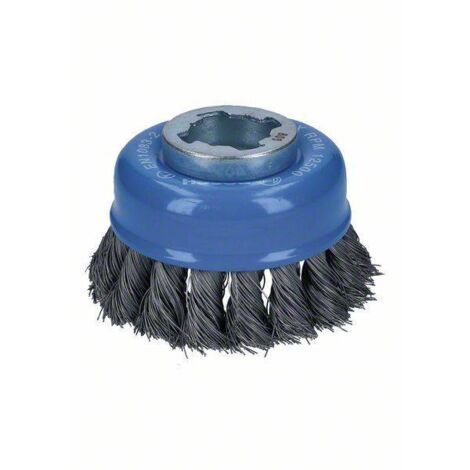 BOSCH Brosse boisseau à fils torsadés X-LOCK 75mm - Heavy for Metal - x 1 - 0,35 mm - 75 mm