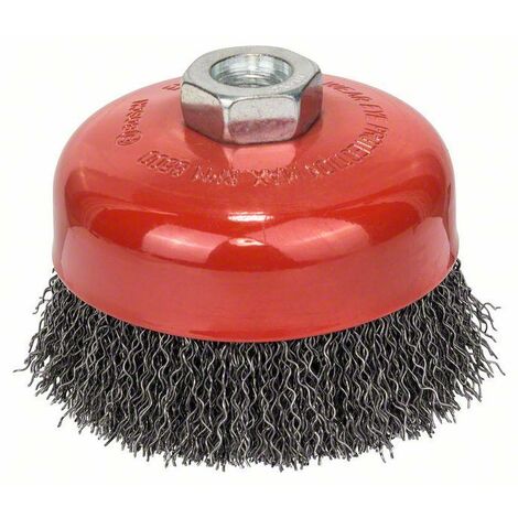 Brosse Métal Pour Meuleuse Ø65mm - Fil Acier Torsadé 0,50mm - Filetage M14 - Compatible Bosch, Makita, Metabo