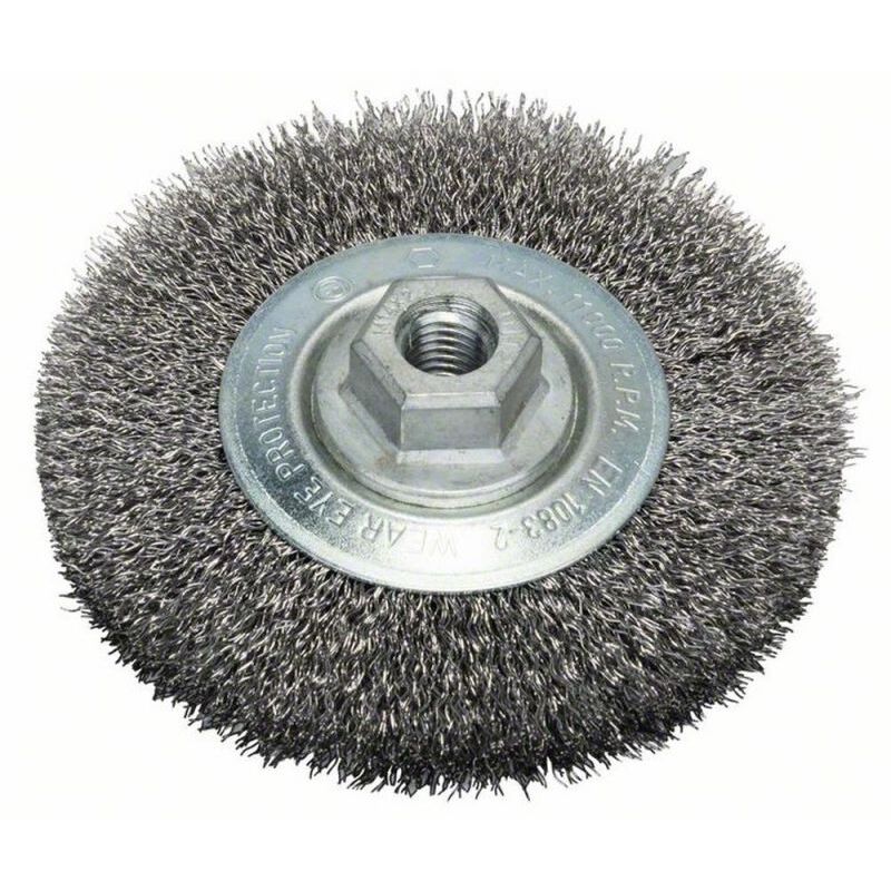 Bosch - brosse circulaire 115 mm à fils d'acier ondulés