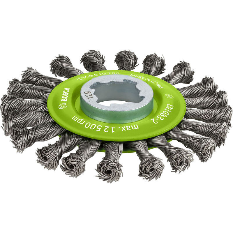 Bosch X-Lock Wire Wheels Knotted 115mm Stainless Steel 0.5mm