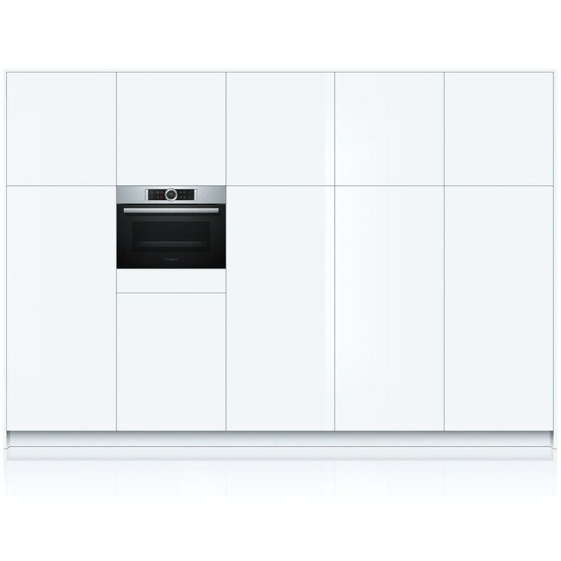 

Bosch - CBG635BS3 Serie 8 - Horno de vapor compacto para empotrar (A+, 47 L, acero inoxidable, puerta abatible, pantalla TFT, 13 tipos de