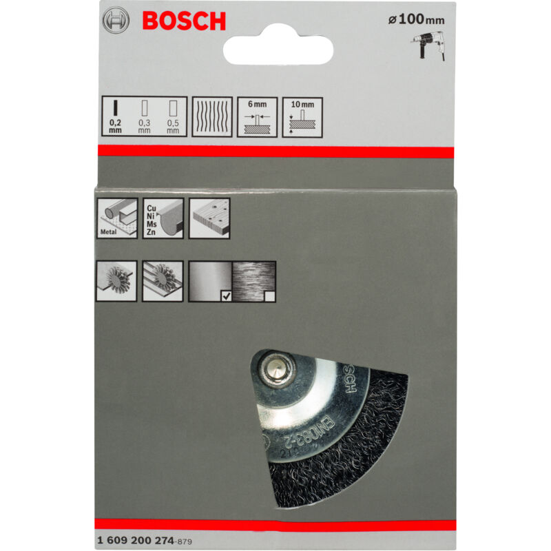 

BOSCH 1609200274 Cepillo de disco 100 mm 0,2 mm 10 mm