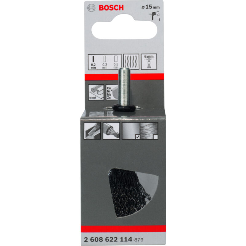 

BOSCH 2608622114 Cepillo de pincel 15 mm 0,2 mm