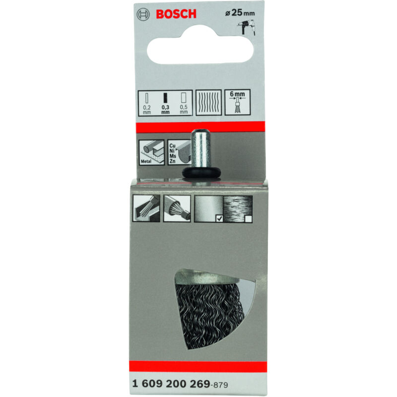 

BOSCH 1609200269 Cepillo de pincel 25 mm 0,3 mm