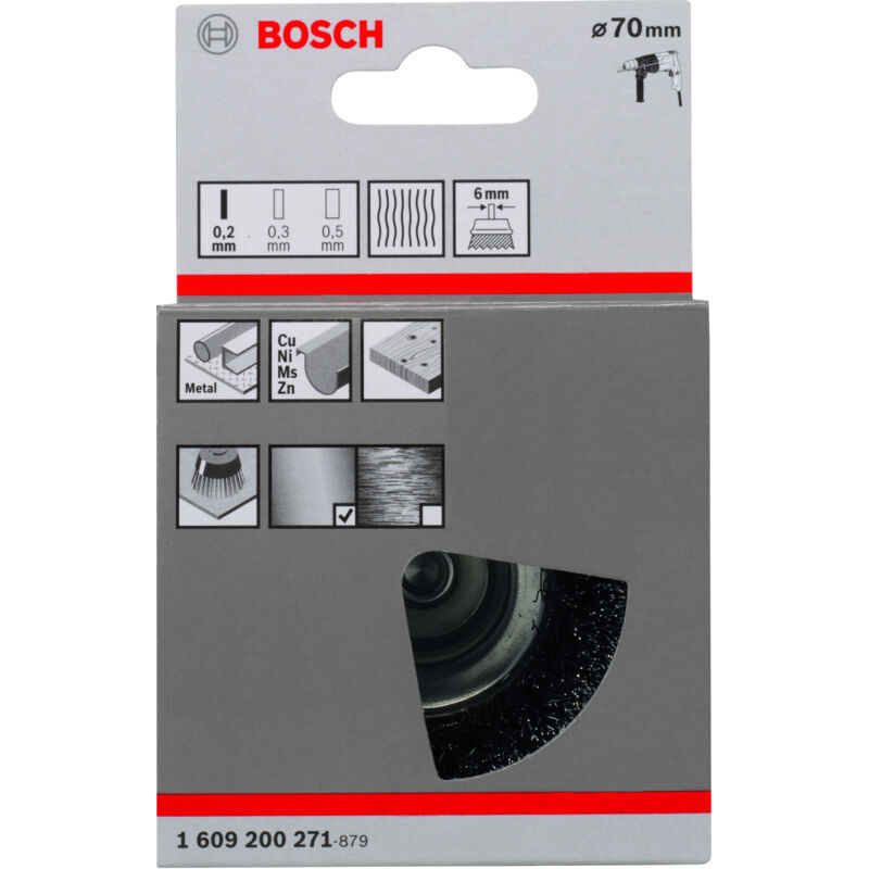 

1609200271 Cepillo de vaso 70 mm 0,2 mm - Bosch