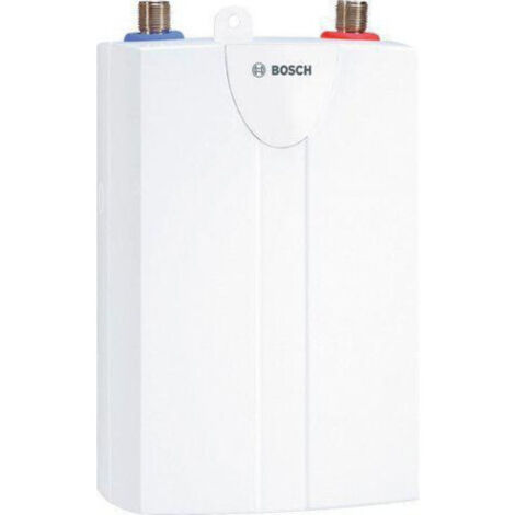Bosch – Chauffe-eau instantané 6 kW – Débit 2,3 l/min – Réglage hydraulique – Raccordement fixe pour éviers et lave-mains