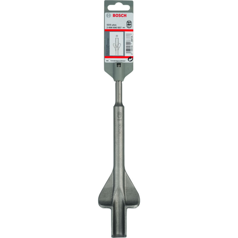 

BOSCH 2608690007 Cincel de aletas/acanalado SDS-plus 250 x 22 mm