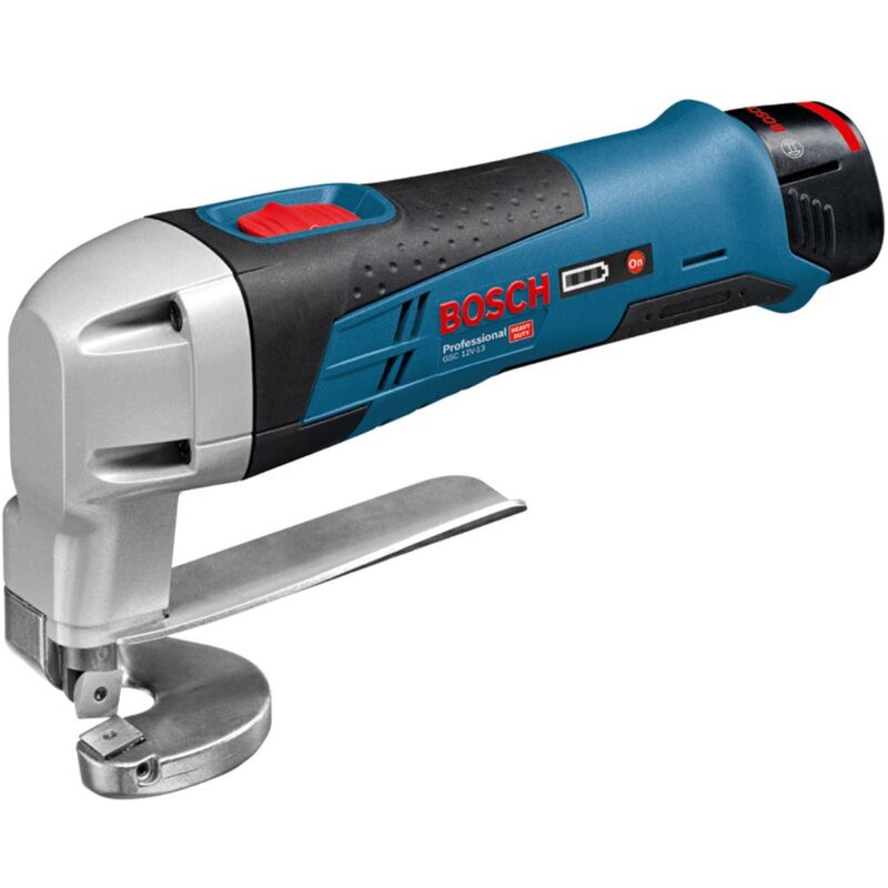 

Bosch Cizalla de chapa a batería GSC 12V-13 con batería 2x 2.0 Ah L-Boxx
