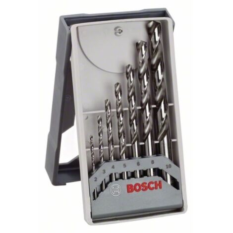 Bosch – Foret hélicoïdal PRO Metal HSS-G pour acier et métaux non ferreux – 7 pièces – Longueurs 24 à 87 mm – 2608589295