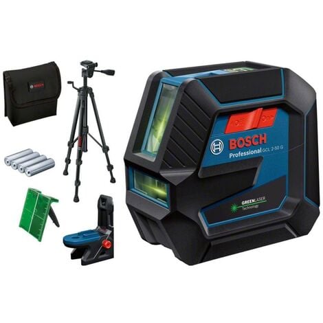 Bosch Professional Niveau Laser GCL 2-50 G (faisceau vert, support RM 10, trépied B...