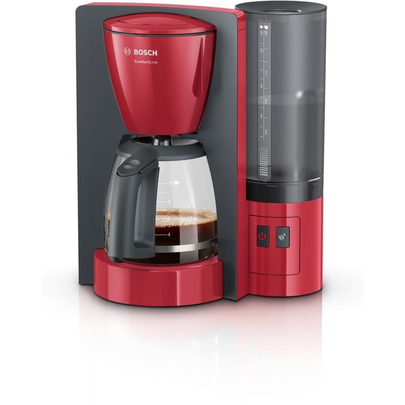 Bosch - Comfort Line Tka6A041 - Cafetera De Filtro / Goteo, 1200 W, Color Gris En Oferta Bosch - Comfort Line Tka6A044 - Cafetera De Filtro / Goteo, 1200 W, Color Rojo Antracita