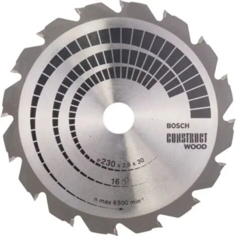 Bosch Construct Wood lama di sega circolare 230 mm argento