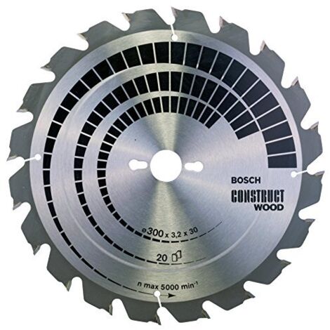 Bosch Construct Wood lame di sega circolare 300 mm argento