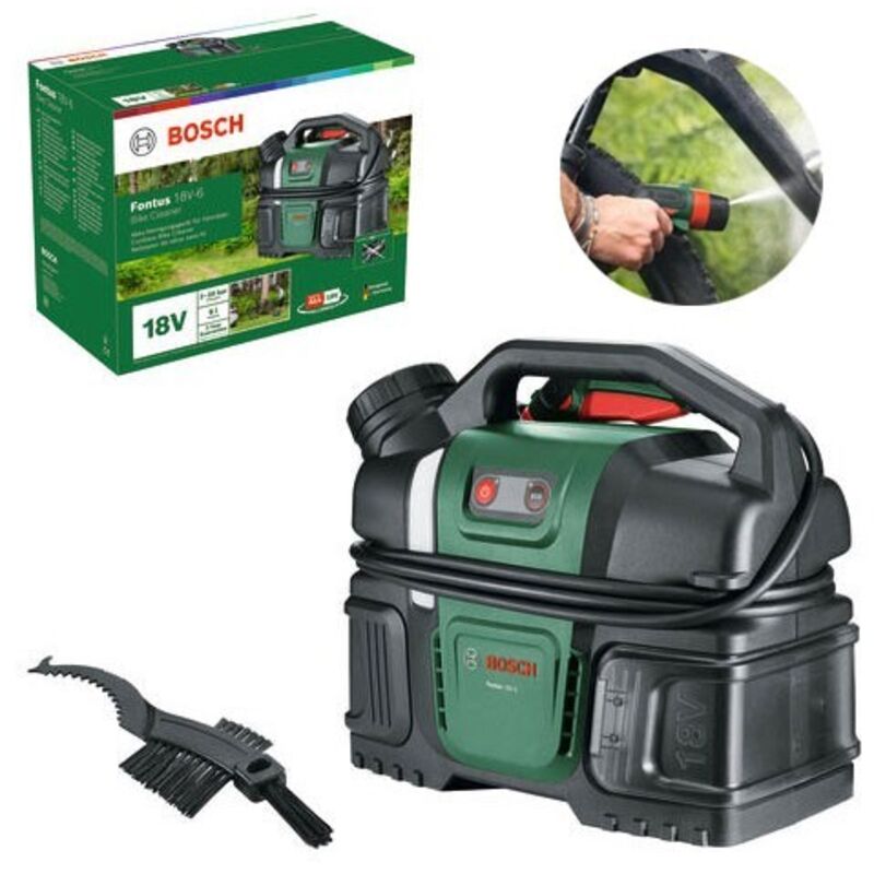 Bosch Fontus 18V-6 Bike Cleaner Cordless low-pressure cleaner