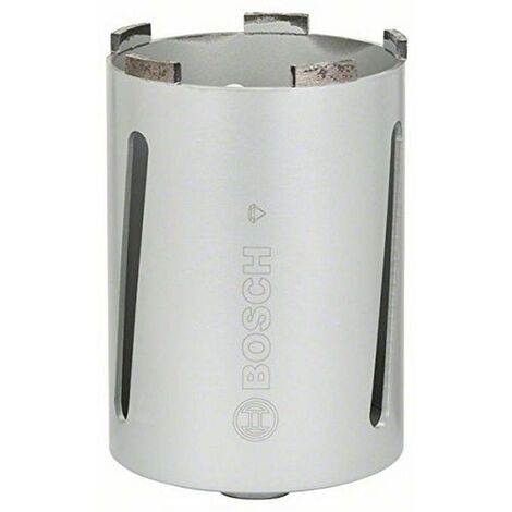 BOSCH, Corona diamantata per carotaggio a secco, G 1/2, per Universal, diametro 107 mm, lunghezza 150 mm, 6 segmenti, altezza segmenti 7 mm, 2608587341
