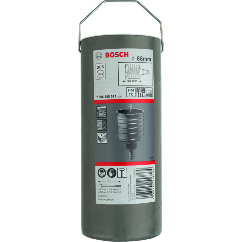 

BOSCH 2608580521 Corona perforadora hueca SDS-max-9 68 x 80 x 108 mm