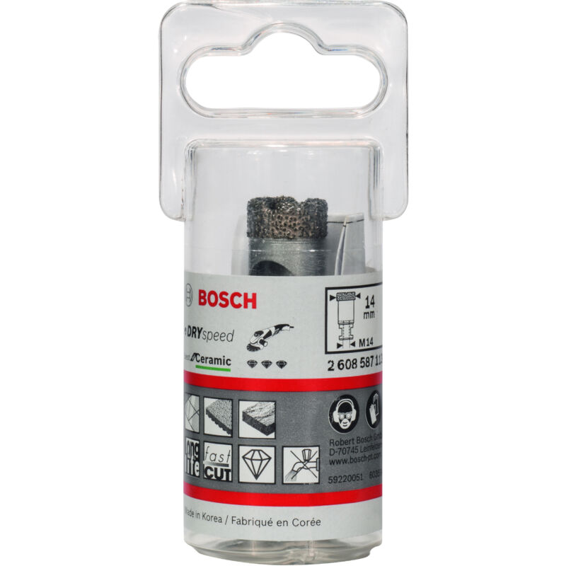 

BOSCH 2608587113 Coronas diamante en seco Dry Speed Best Ceramic 14x30mm