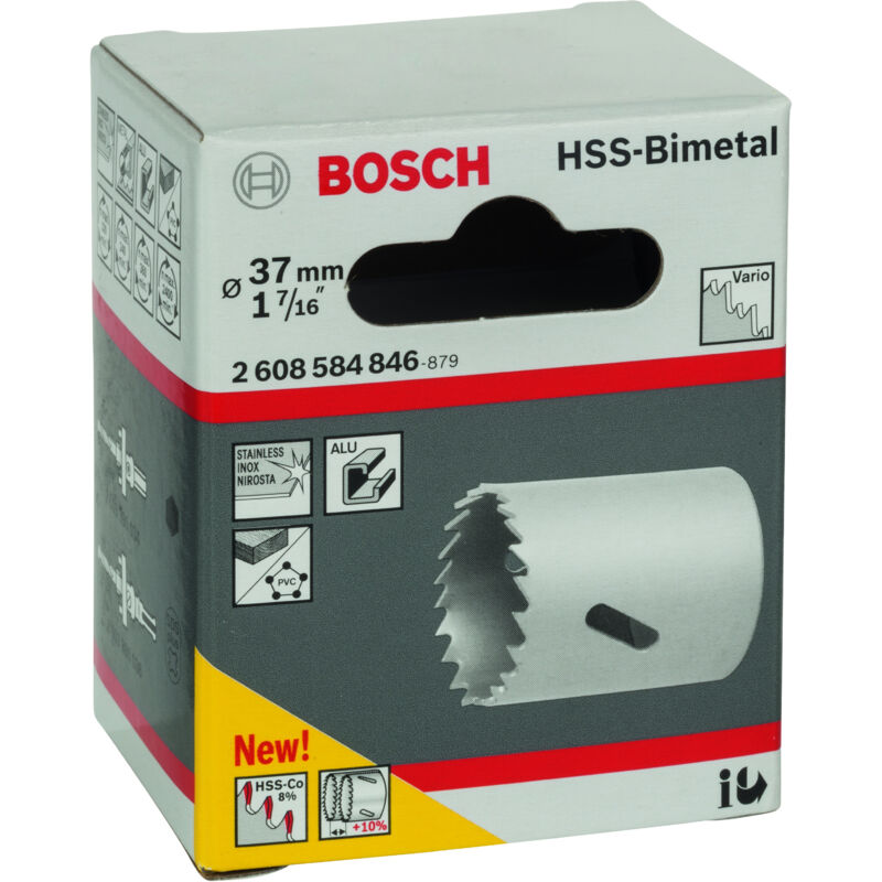 

BOSCH 2608584846 Coronas HSS bimetálicas adaptadores estándar 37 mm 1 7/16