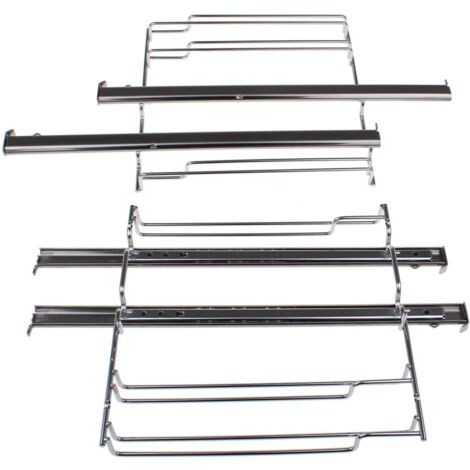 Siemens – Guías telescópicas 2 niveles 41x30,5x8,5 cm – Piezas de repuesto para horno Bosch – SKU 17001568