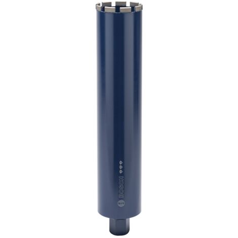 Bosch – Couronne diamantée pour carottage à eau 102 mm – Longueur 450 mm – Queue 1 1/4' UNC – 9 segments – 11,5 mm de hauteur – 2608601366