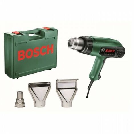 Bosch – Décapeur thermique 2000W – Température max 600°C – 2 embouts – Écran pare-chaleur amovible pour accès difficile