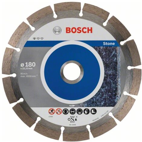 Bosch Diamant Trennscheibe Standard for Stone 115 - 450 mm x 20/ 22,23 /25,4, Ausführung: 180 x 22,23 mm , 10er VE