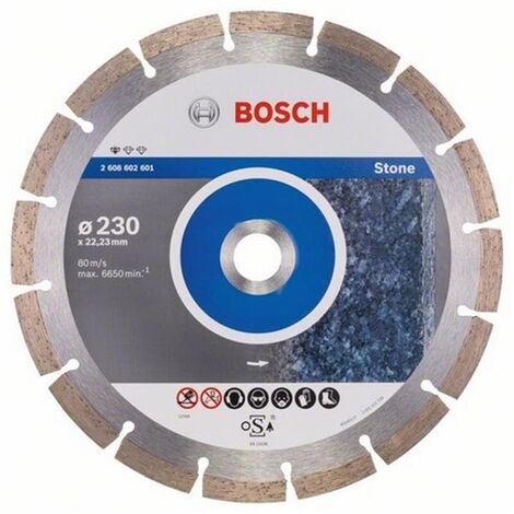 Bosch Diamant Trennscheibe Standard for Stone 115 - 450 mm x 20/ 22,23 /25,4, Ausführung: 230 x 22,23 mm , 1er VE