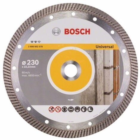 Bosch Diamanttrennscheibe Expert for Universal Turbo, 230 x 22,23 x 2,8 x 12 mm