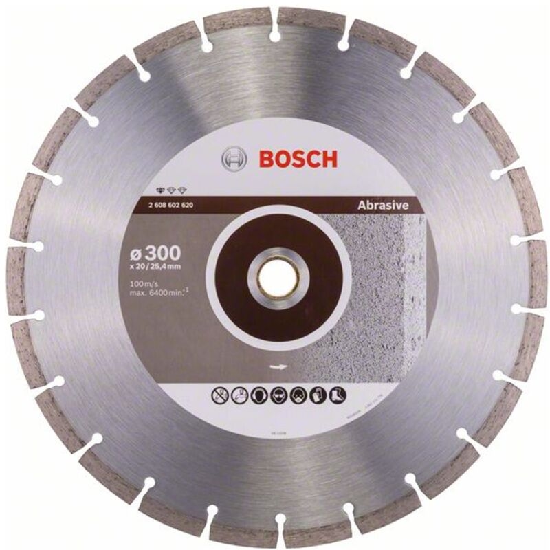Bosch - Diamanttrennscheibe Standard for Abrasive, 300 x 20,00/25,40 x 2,8 x 10 mm