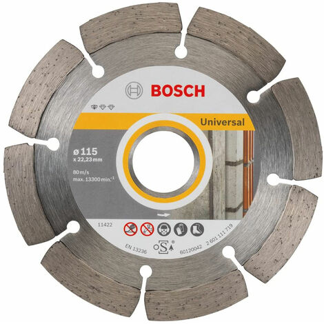 Bosch Diamanttrennscheibe Standard for Universal 115x22,23x1,6 x 10mm, 10er-Pack