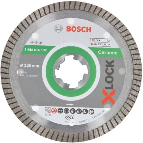 Diamanttrennscheibe X-Lock Ceramic ExtraClean BOSCH 125 mm - 2608615132