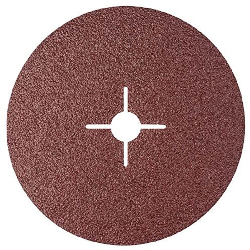 25PZ DISCO ABRASIVO IN FIBRA Ï mm. 115 - foro 22 grana 100